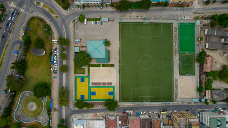 aerial view of Dar es Salaam, Tanzania