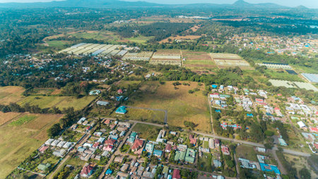 aerial view of the city of Arusha, Tanzania