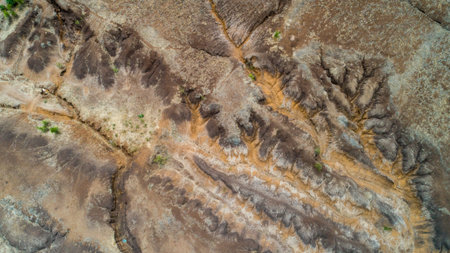 aerial landdcape of the masaai land in Tanzania,