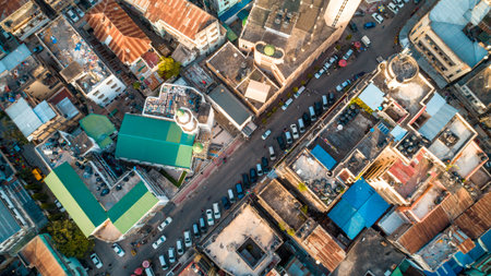 aerial view of the haven of peace, city of Dar es Salaam