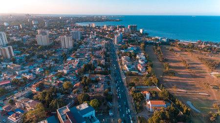 aerial view of the haven of peace, city of Dar es Salaam