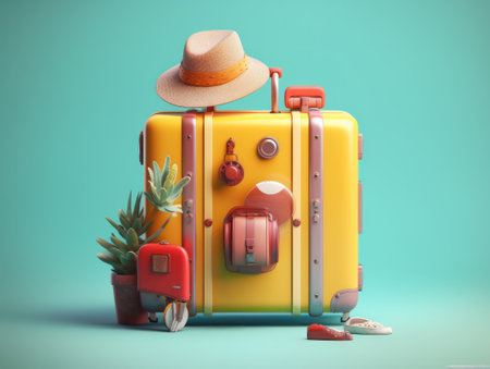 summer travel trendy stickers. Cool vector design. Abstract retro badgesの素材