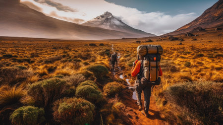 A Kilimanjaro Mountain beautiful wildness view, Tanzaniaの素材
