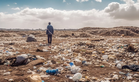 Concept of global warning, climate change and dying Earth.の素材