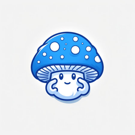 doodle mushroom in the forestの素材