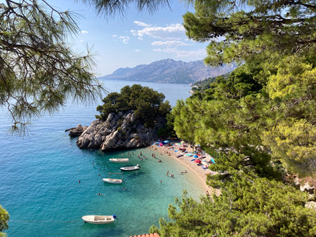 The famous Podrace beach in Brela!