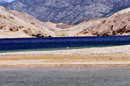 Beritnica beach, island of Pag, Croatia.