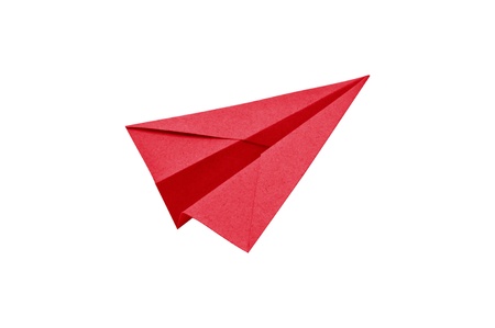 Paper aircraft, Paper Plane on a white background,の写真素材