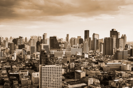 Modern city view of Bangkok, Thailand. Cityscape.の写真素材