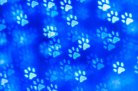 Bokeh shapes a colorful festival of the new year and Christmas.