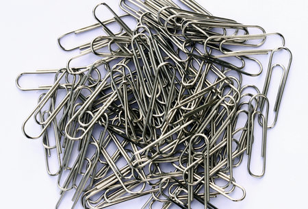 paper clipsの写真素材