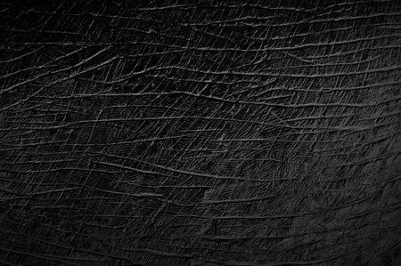 Abstract dark black scratched cement wall texture background.の写真素材