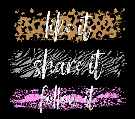 skin, leopard skin, snake skin, zebra skinのイラスト素材