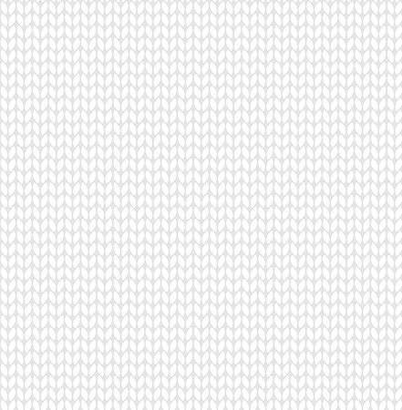 White knitted texture. Seamless pattern. Vector backgroundのイラスト素材