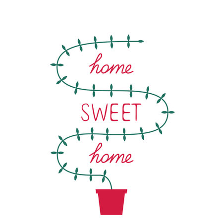 Home sweet home sign. Vector illustrationのイラスト素材