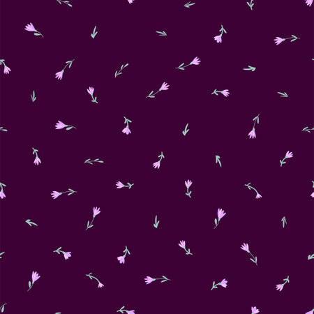 Seamless pattern of small flowers. Floral backgroundのイラスト素材