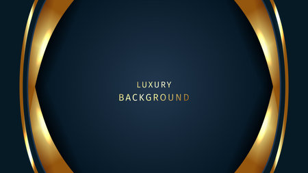 Abstract luxury background. Gold and navy stripesのイラスト素材