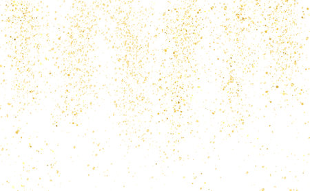 Golden dust on white. Glitter vector backgroundのイラスト素材