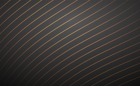 Gold lines on dark backgroundのイラスト素材