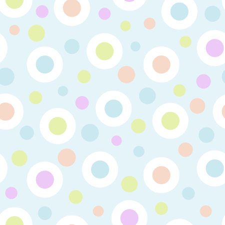 Circle seamless pattern. Vector backgroundのイラスト素材