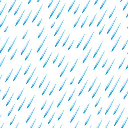 Rain seamless pattern. Vector background