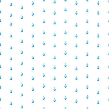 Rain seamless pattern. Vector backgroundのイラスト素材