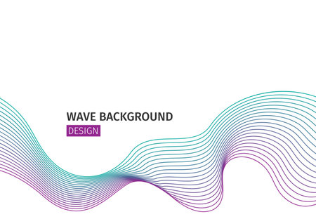 Wave abstract background. Vector eps10のイラスト素材