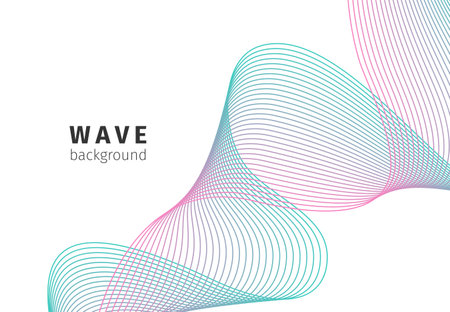 Wave abstract background. Vector eps10のイラスト素材