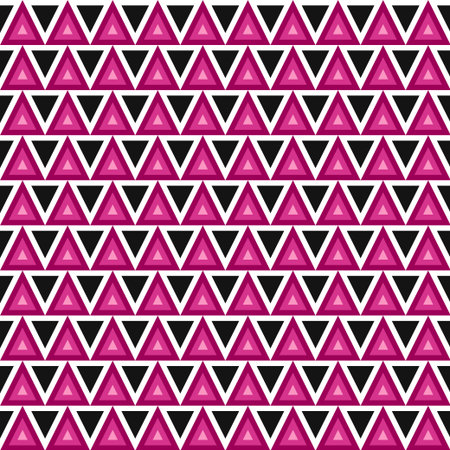 Colored triangular texture. Geometric vector seamless pattern