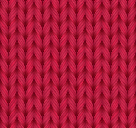 Red melangle knitted texture. Seamless pattern. vector backgroundのイラスト素材