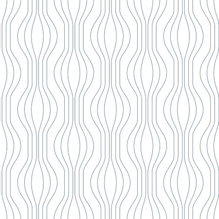 Monochrome line seamless pattern. vector geometric backgroundのイラスト素材