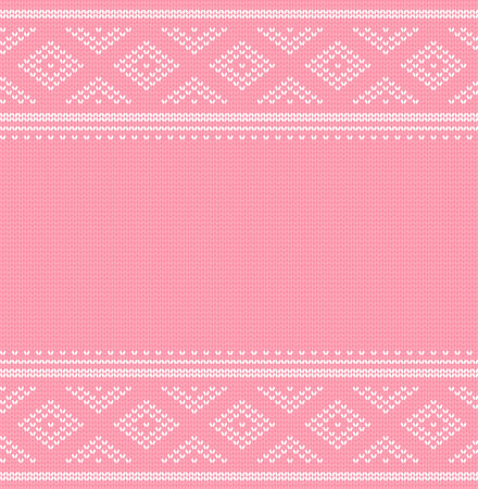 Knitted seamless pattern. vector backgroundのイラスト素材