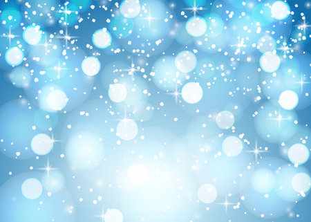 Nightly winter snowy background. vectorのイラスト素材