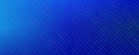 Blue geometric background with pattern of rhombs. Abstract banner