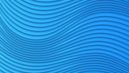 Blue wavy background with 3d lines