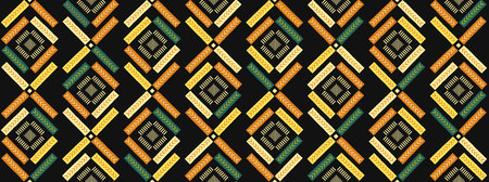 African seamless pattern. Hand drawn ethnic print