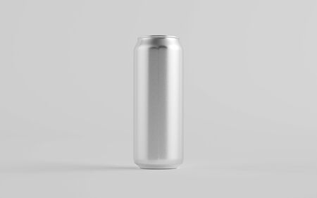 16 oz. / 500ml Aluminium Beer / Soda / Energy Drink Can Mockup - One Can.  3D Illustration