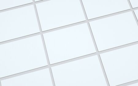 A5 Flyer / Brochure Mock-Up - Multiple Flyers. 3D Illustrationの写真素材