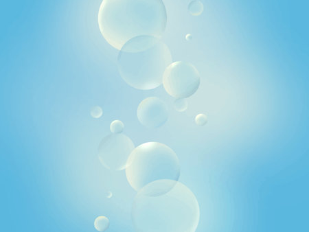 Underwater-like background lined with beautiful water dropletsのイラスト素材