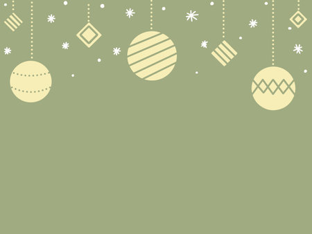 Christmas Stylish Ornament Decoration Backgroundのイラスト素材
