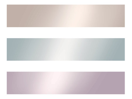 Simple banner set with metallic gradientのイラスト素材