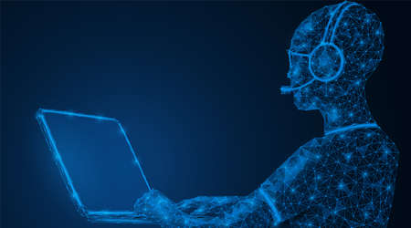 A person works on a laptop. Social remote employment. Software and computer graphics development....