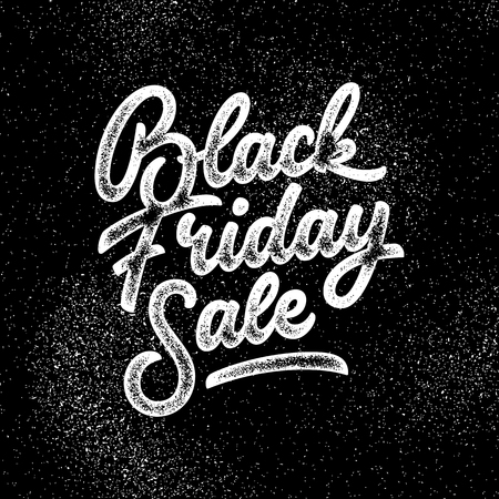 Black Friday Sale handmade letteringのイラスト素材