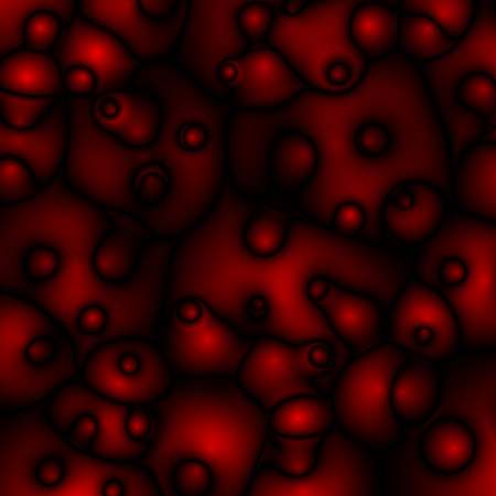 Red abstract futuristic glossy background with fabric, silk texture and ambient occlusion effect for design concepts, wallpapers, presentations, web and prints. Vector illustration.のイラスト素材