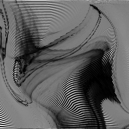 Glitch abstract background with distortion effect, bug, error, random wave black and white, monochrome lines for design concepts, posters, wallpapers, presentations and prints. Vector illustration.のイラスト素材