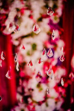 Flower design at gala or wedding celebrationの写真素材