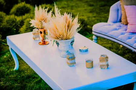 Flower design at gala or wedding celebration