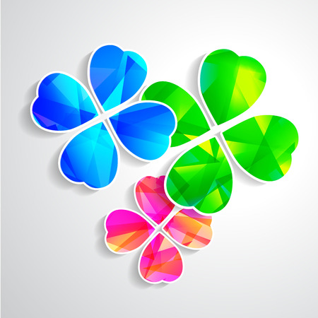 four leaf cloverのイラスト素材