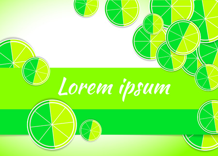 illustration lime citrus backgrounds template fruitsのイラスト素材