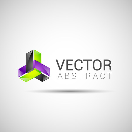 abstract element shape vector design icon ribbonsのイラスト素材
